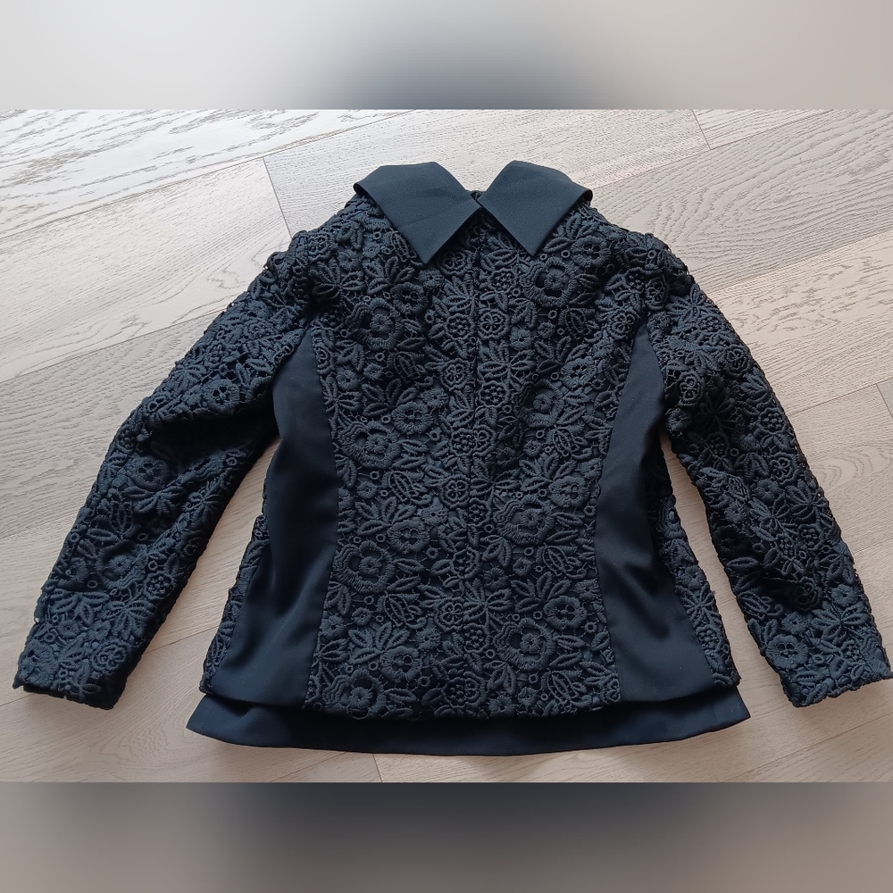 MOSCHINO Lace & Bow Blazer Size 42/8 - Picture 6 of 9
